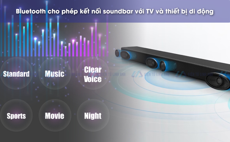 Samsung HW-K550 có 6 chế độ âm thanh