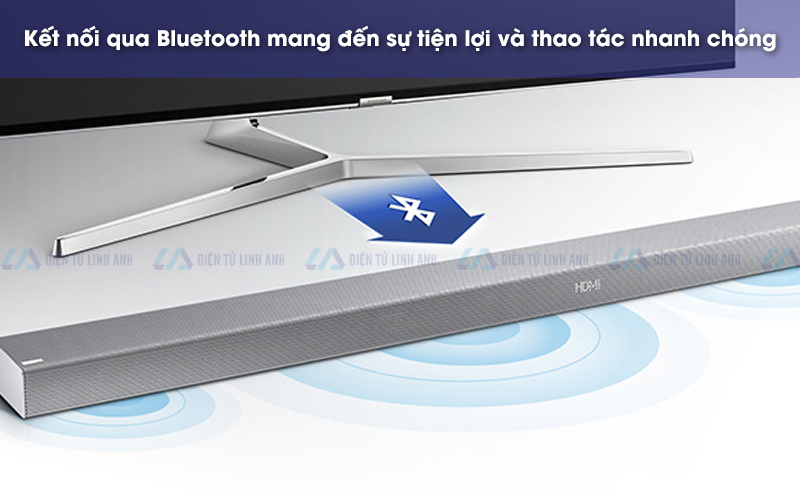 Samsung HW-K551 trang bị bluetooth kết nối nhanh chóng