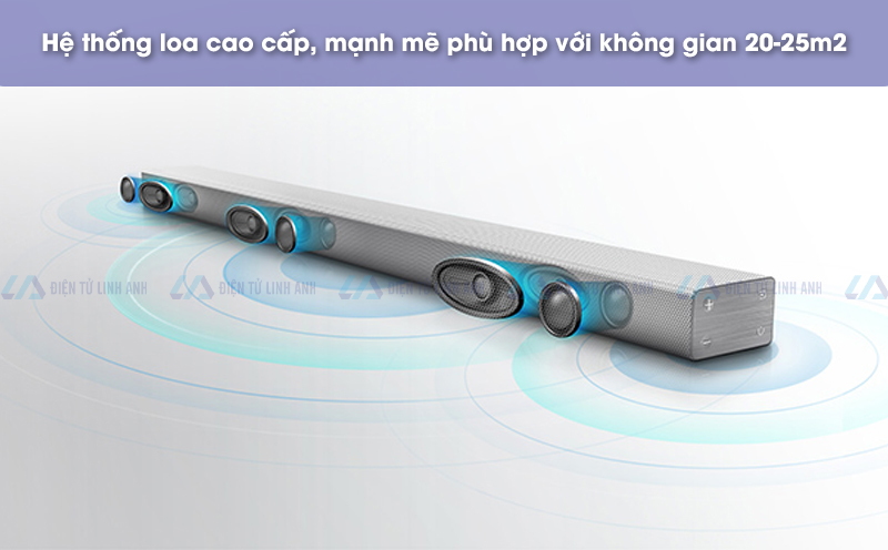 Loa thanh Samsung HW-K551 tổng công suất 340W