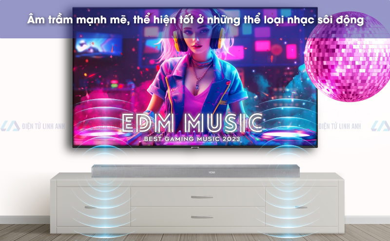 Samsung HW-K551 hoàn hảo cho các thể loại nhạc sôi động