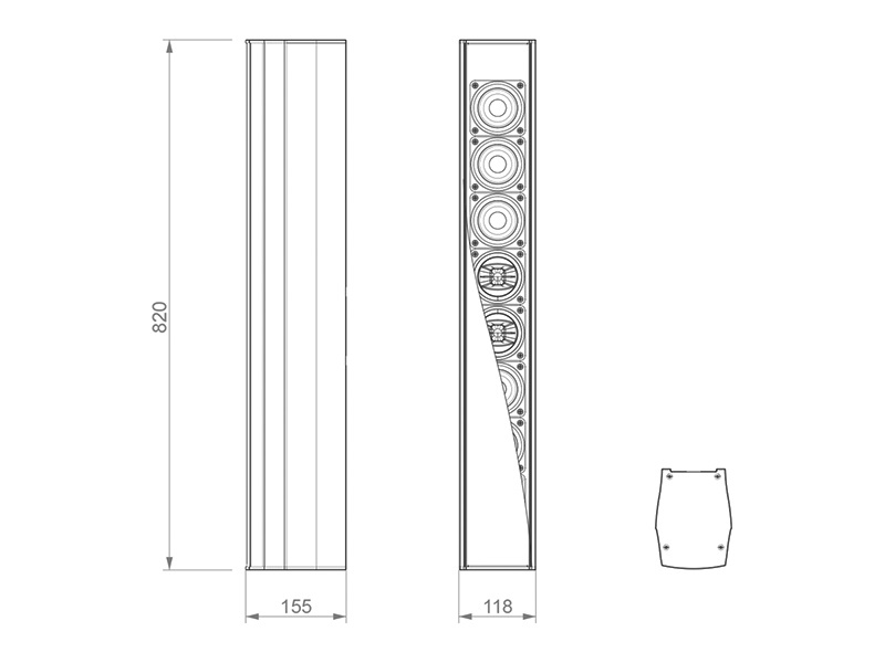 Loa SE IC 38X kích thước