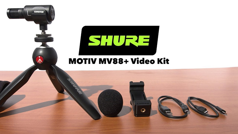 Shure MV88+ Video Kit là thiết bị ghi âm chuyên nghiệp