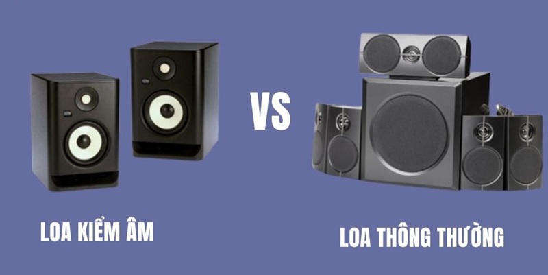 so sánh loa kiểm âm và loa thường