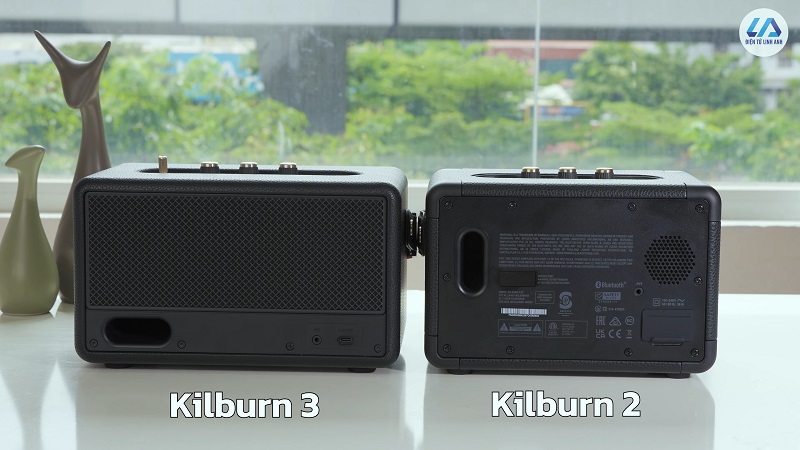 so sánh mặt sau loa kilburn 3 vs kilburn 2