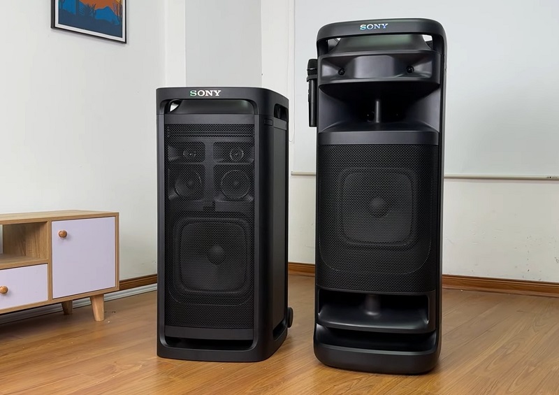 so sánh thiết kế loa sony tower 9 ac