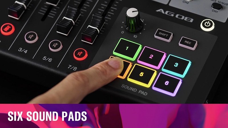 soundpad trên mixer ag08
