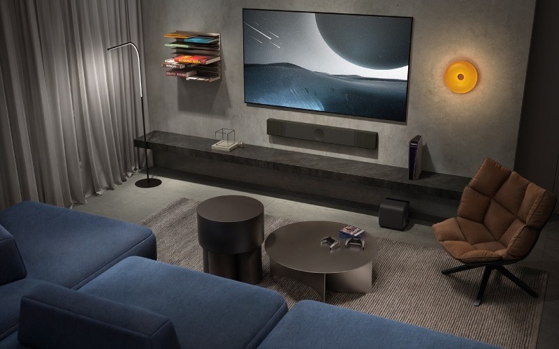 soundbar kef xio xem phim điện ảnh