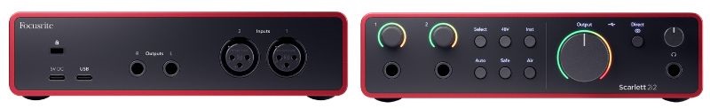 soundcard focusrite scarlett 2i2 4th gen kết nối