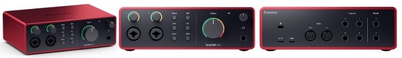 soundcard focusrite scarlett 4i4 4th gen thiết kế