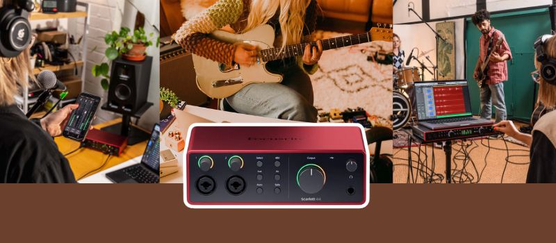 soundcard focusrite scarlett 4i4 4th gen ứng dụng