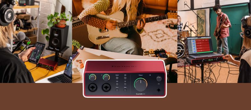 soundcard focusrite scarlett solo gen 4 ứng dụng