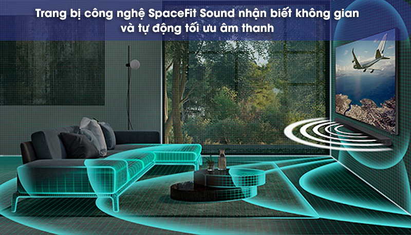 spacefit sound tự động nhận biết không gian và tối ưu âm thanh