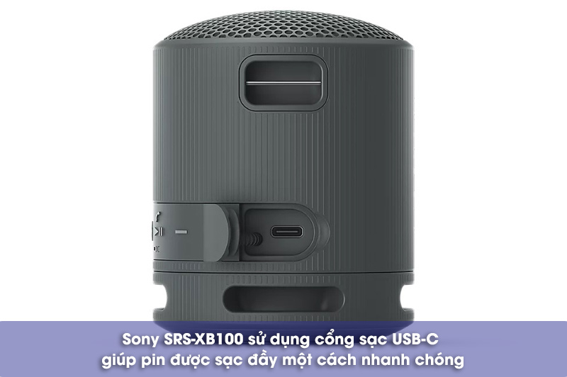 sony srs cb100 thời lượng pin và sạc