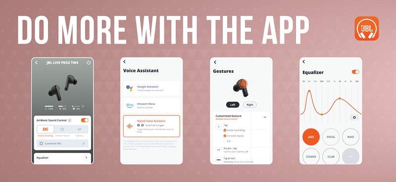 ứng dụng cho tai nghe JBL Live Pro 2 TWS