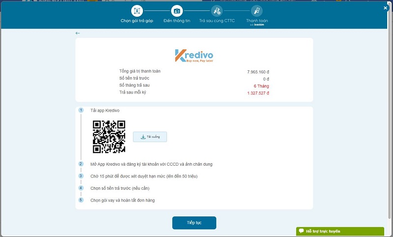 tải áp kredivo để trả góp loa marshall