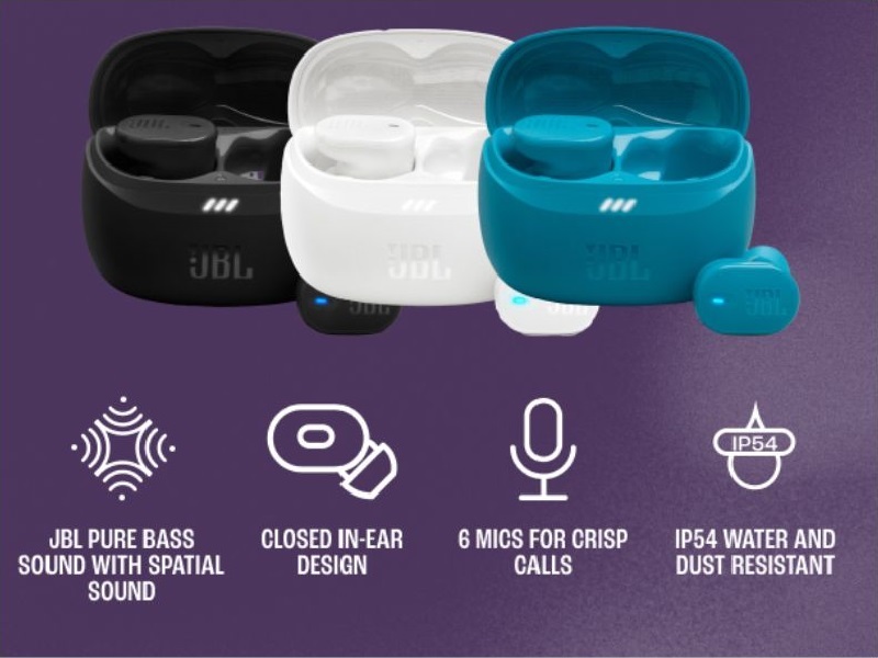 tai nghe jbl tune buds 2 kiểu dáng độc đáo với nhiều màu sắc