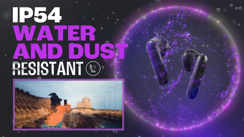 tai nghe jbl vibe flex 2 với khả năng chống nước và bụi bẩn