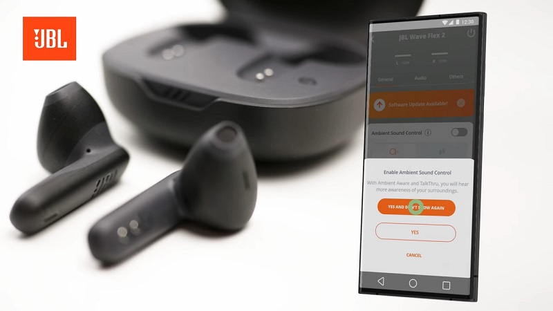 tai nghe jbl wave flex 2 tùy chỉnh qua ứng dụng độc quyền