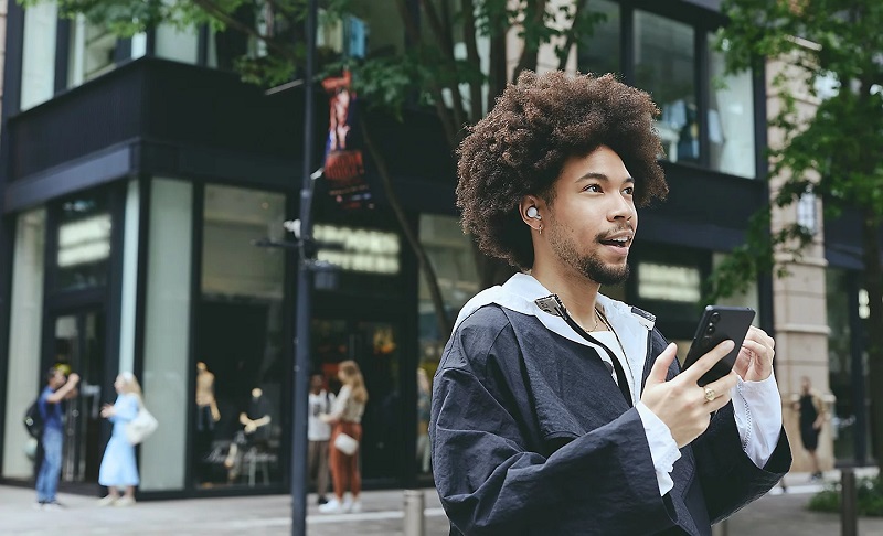 tai nghe sony linkbuds open l910 với công nghệ nhận diện giọng nói