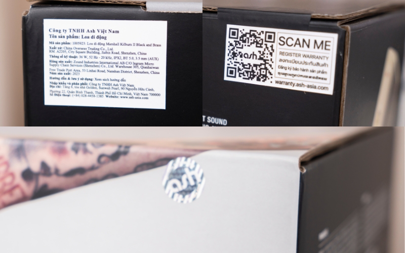 tem chính hãng trên loa kilburn 2