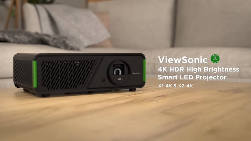 thiết kế của máy chiếu viewsonic x1-4k