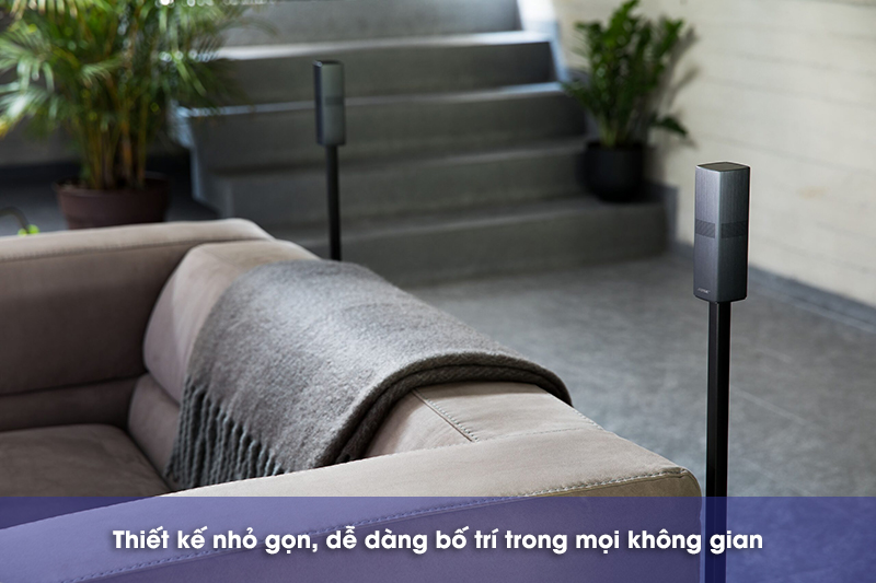 thiết kế nhỏ gọn dễ dàng bố trí loa bose surround speakers 700