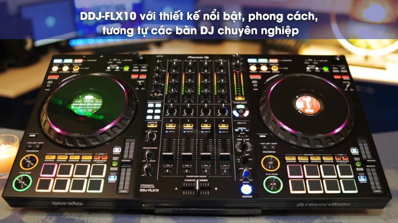 thiết kế nổi bật chuyên nghiệp của bàn dj flx10