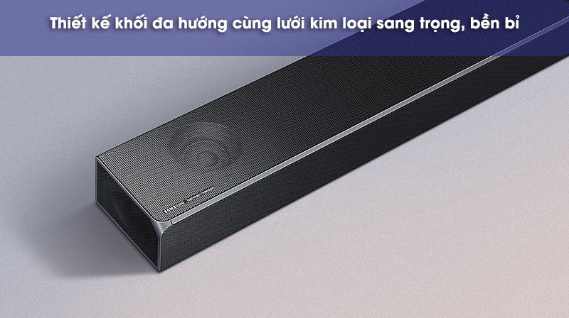thiết kế sang trọng của loa soundbar samsung q90r