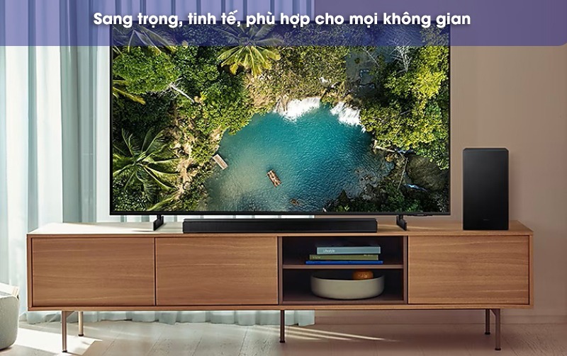 thiết kế sang trọng tinh tế loa thanh hw a550