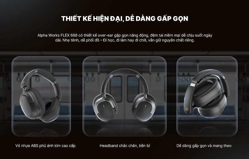 thiết kế tai nghe flex 688