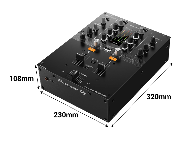 thông số kỹ thuật của mixer djm 250 mk2