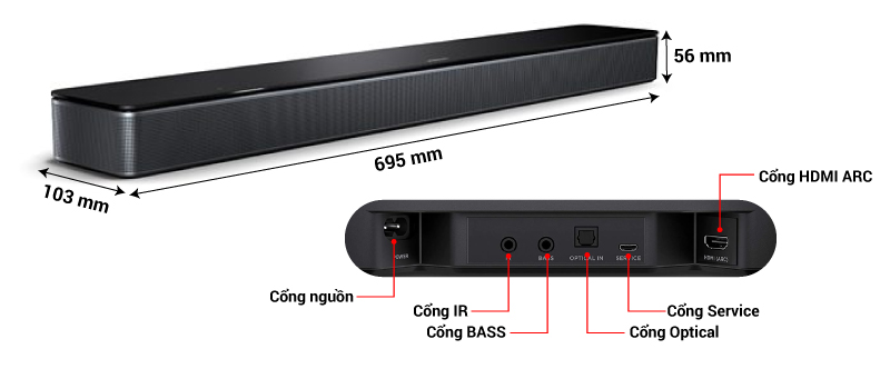 thông số loa bose 300