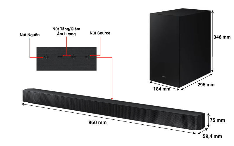 thông số loa hw b550