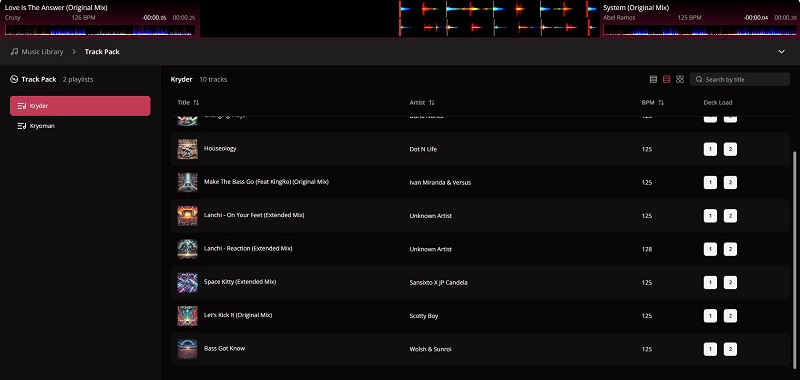 thư viện nhạc sẵn có trên web