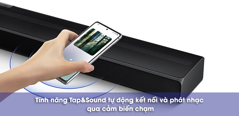 tính năng tap and sound trên loa q630a