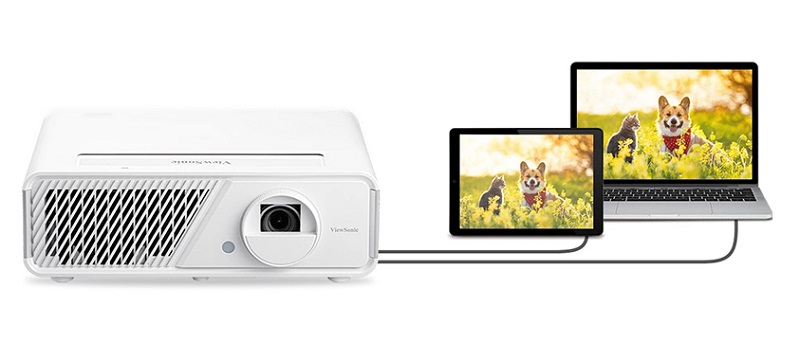 Máy chiếu ViewSonic X1 kết nối