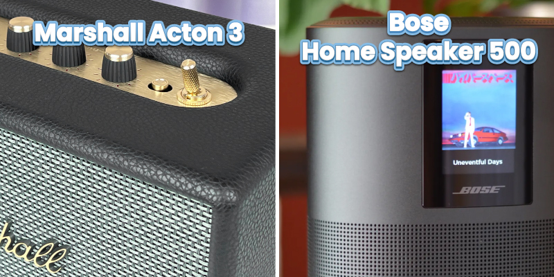 Vỏ ngoài của Bose home speaker 500 vs Acton 3 