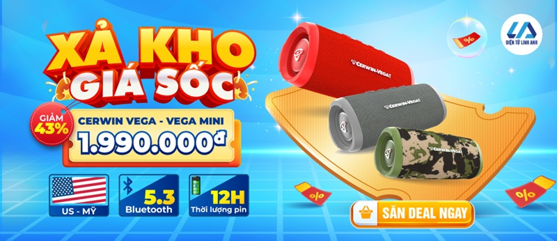 xả kho cực sốc cerwin vega mini