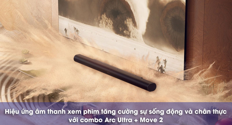 xem phim với combo arc ultra + move 2