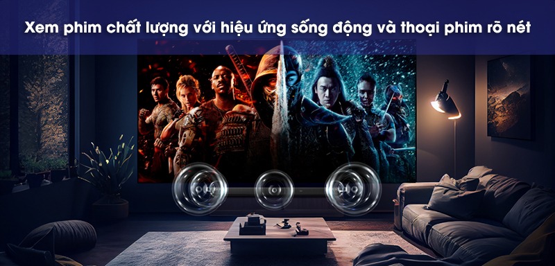 xem phim với loa Loa soundbar LG SJ4R