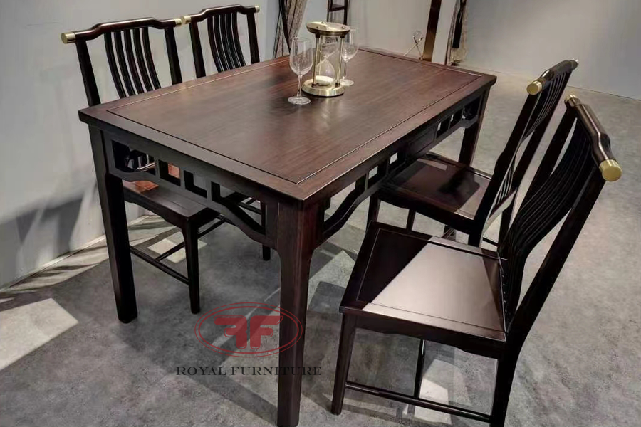 Bộ bàn ăn 4 ghế indochine 1m4-9803