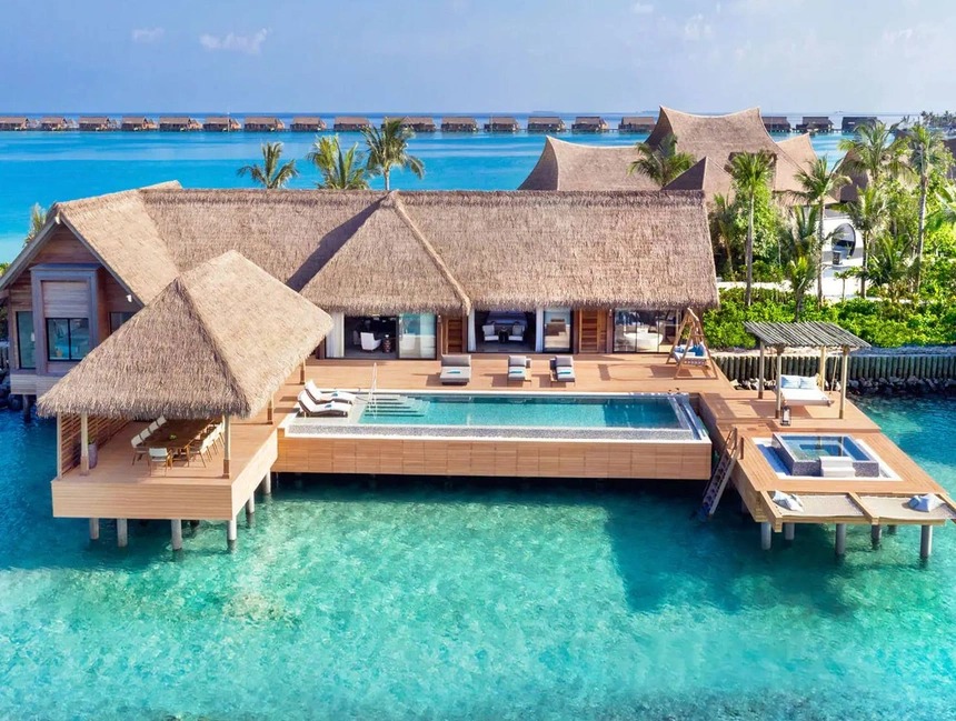 10 resort trên mặt nước đáng tiền ở Maldives 1
