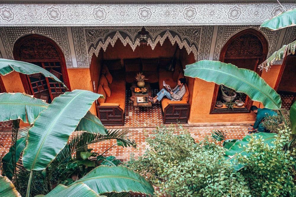 Không khí cổ tích trong các khách sạn ở thành phố đỏ của Morocco 4