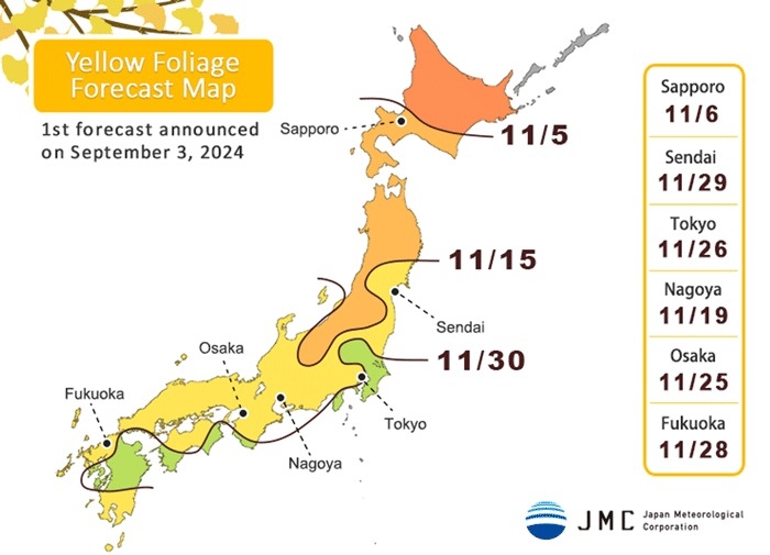 Mùa lá đỏ ở Nhật Bản dự kiến đến chậm do thời tiết - ảnh 2