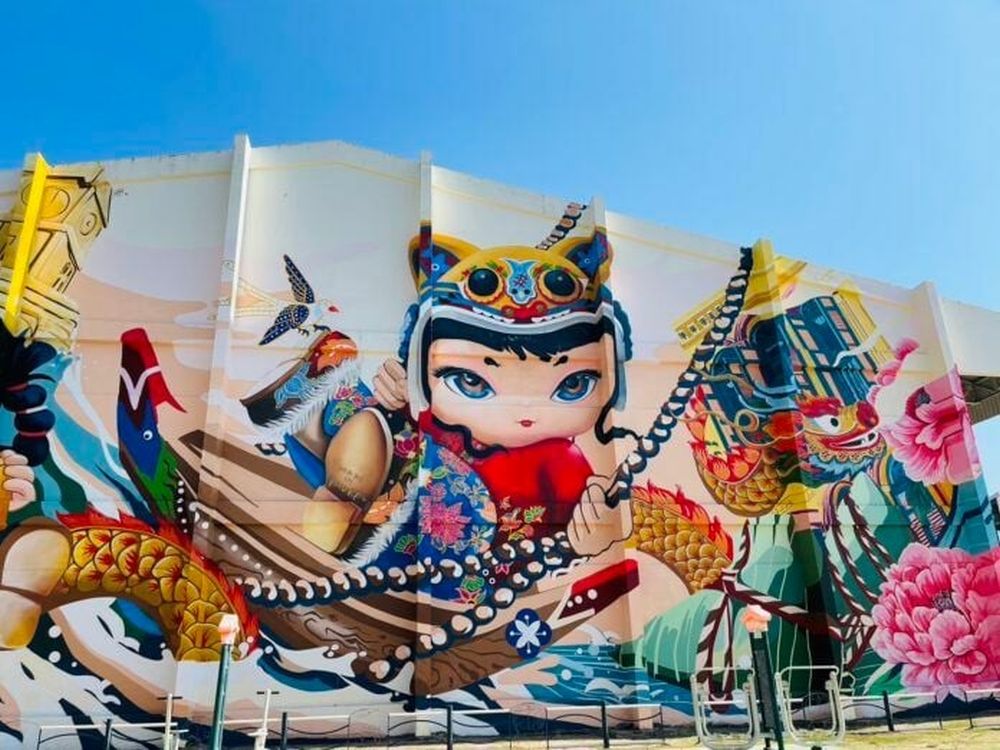 Nghệ thuật tranh tường ở phố cổ Phuket 1