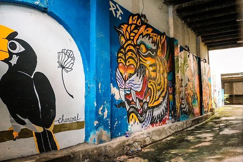 Nghệ thuật tranh tường ở phố cổ Phuket 7