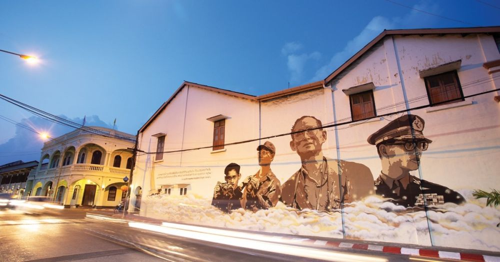 Nghệ thuật tranh tường ở phố cổ Phuket 8