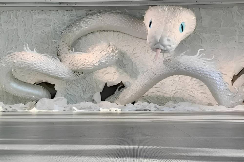 Ngỡ ngàng hàng loạt linh vật rắn gây bão tại Trung Quốc ảnh 14