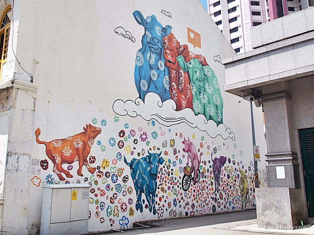 Những bức tranh tường ‘biết nói’ tại khu phố Little India ở Singapore 1