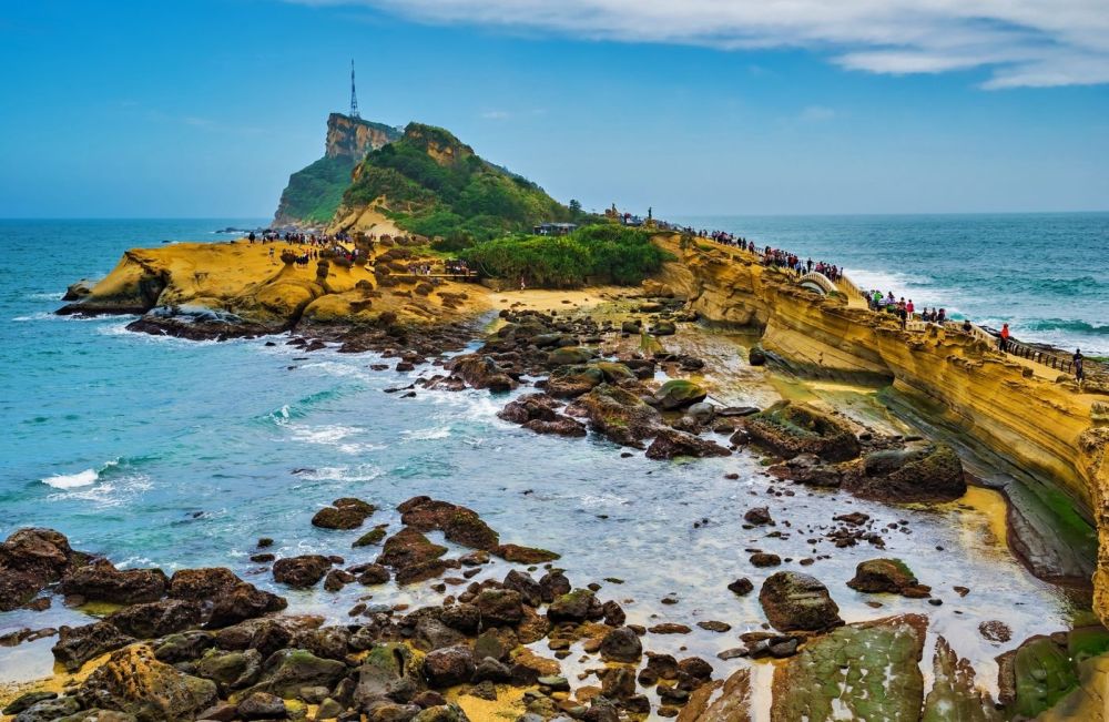 Sự hình thành đá kỳ lạ ở công viên Đài Loan 1